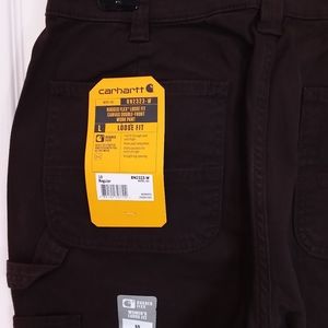 Women's Carhartt Canvas Double Front Work Pant Size 10R Has Hammer Loop NWT